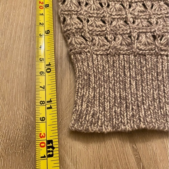 Taupe DKNY Jeans Womens Knit Cardigan 3/4 Length Sleeves Small - Picture 9 of 9